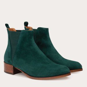 Brand New Thelma Ankle Boots in Forest Green